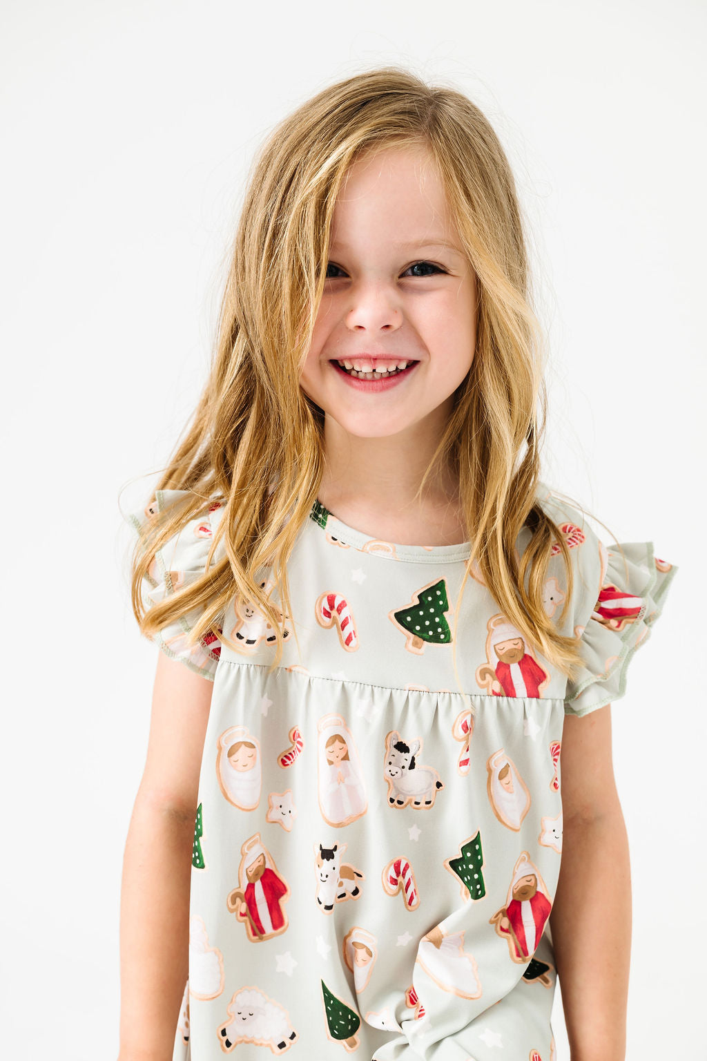 Gingerbread Jesus Pj Girls Nightgown Polyester