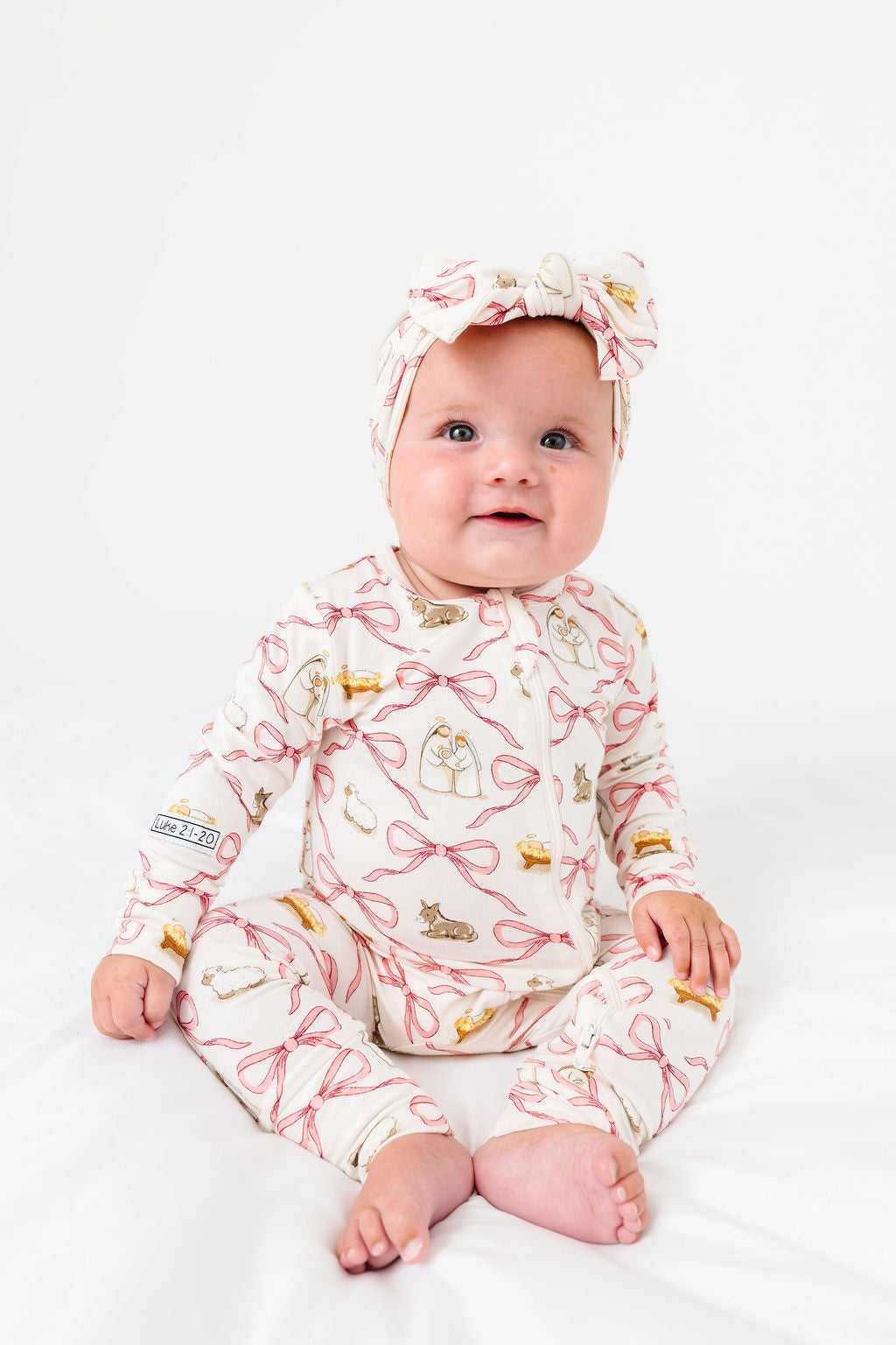 Let Us Adore Him Pj Footless Onesie Bamboo