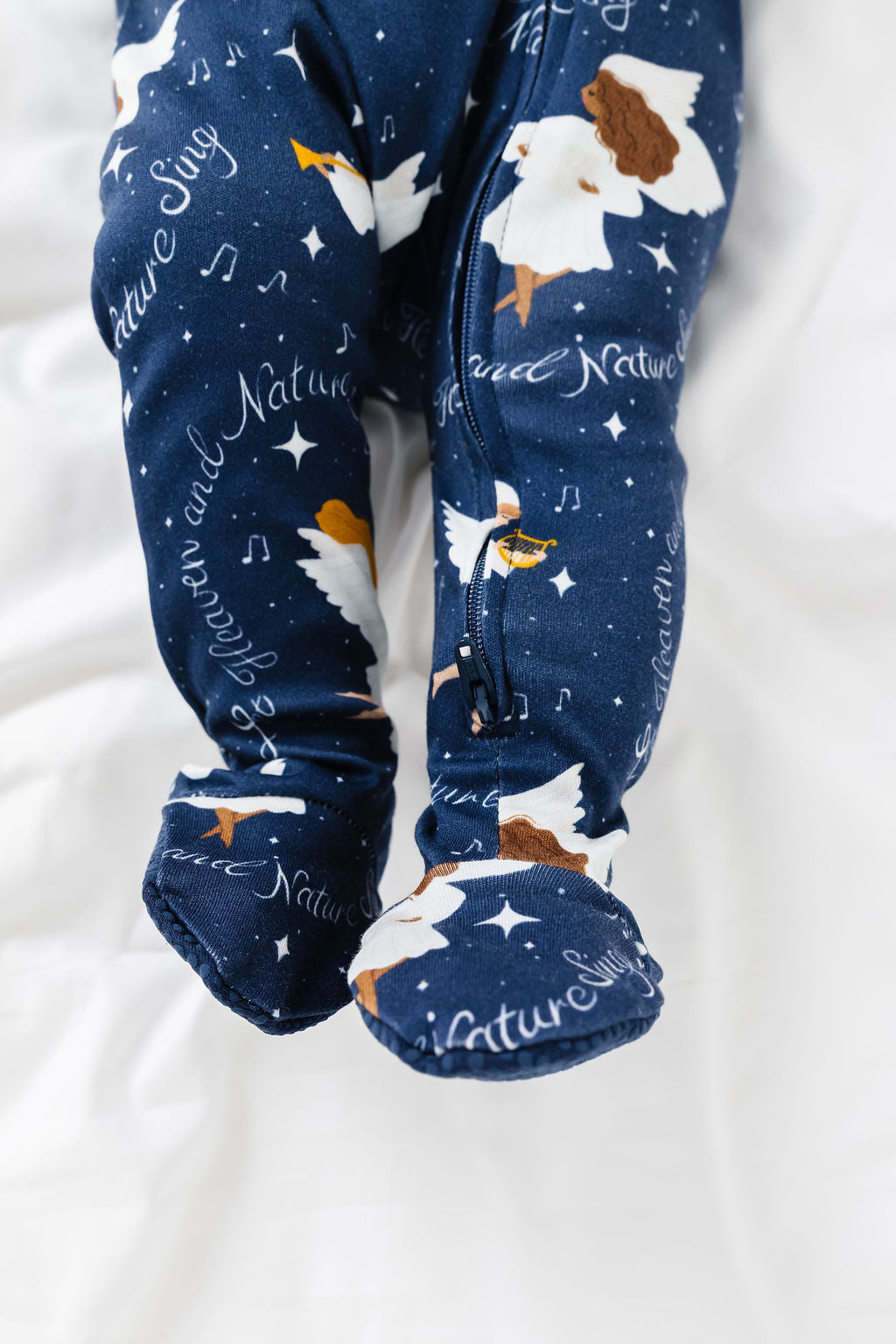 Heaven & Nature Sing Pj Footed Onesie Cotton