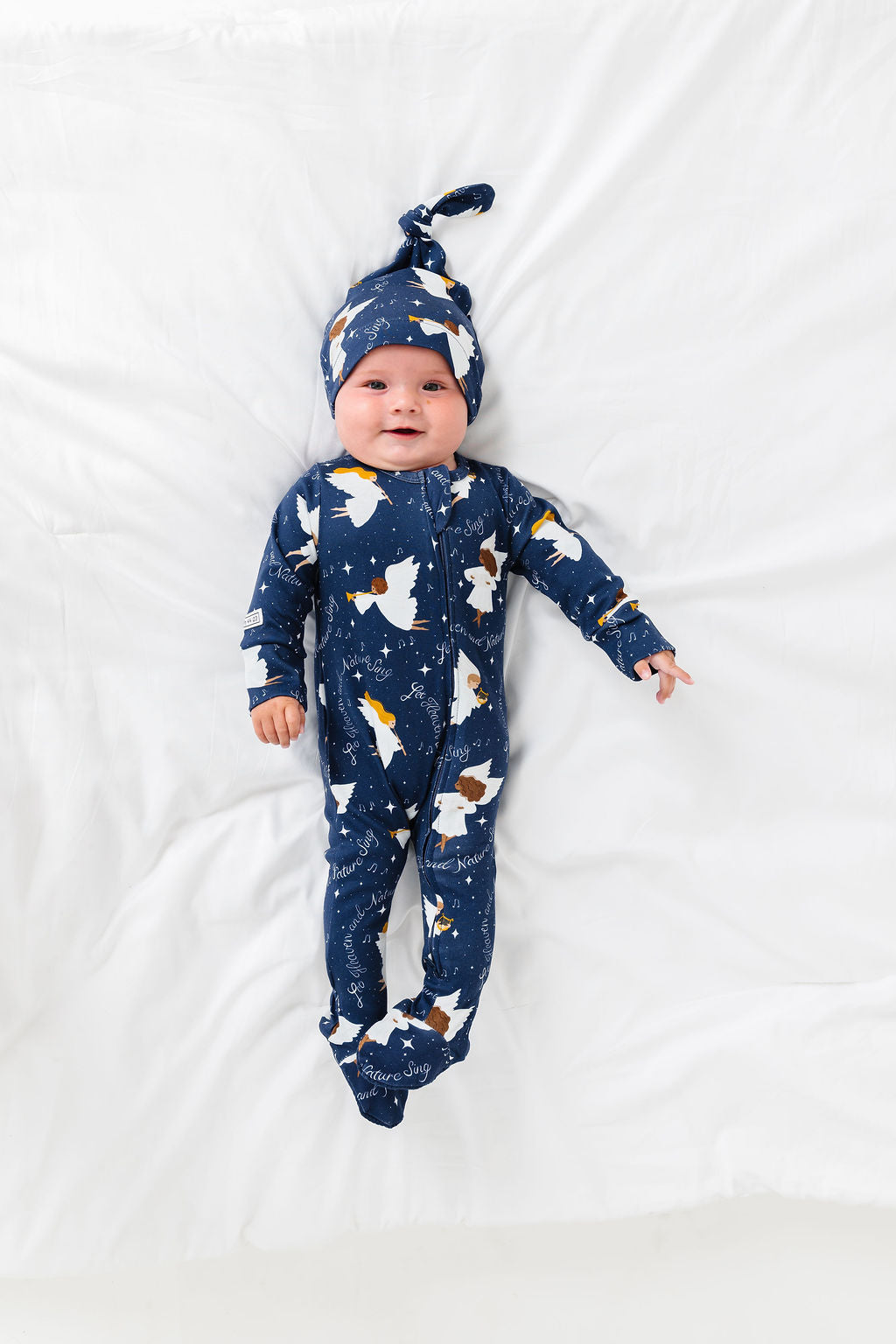 Heaven & Nature Sing Pj Footed Onesie Cotton