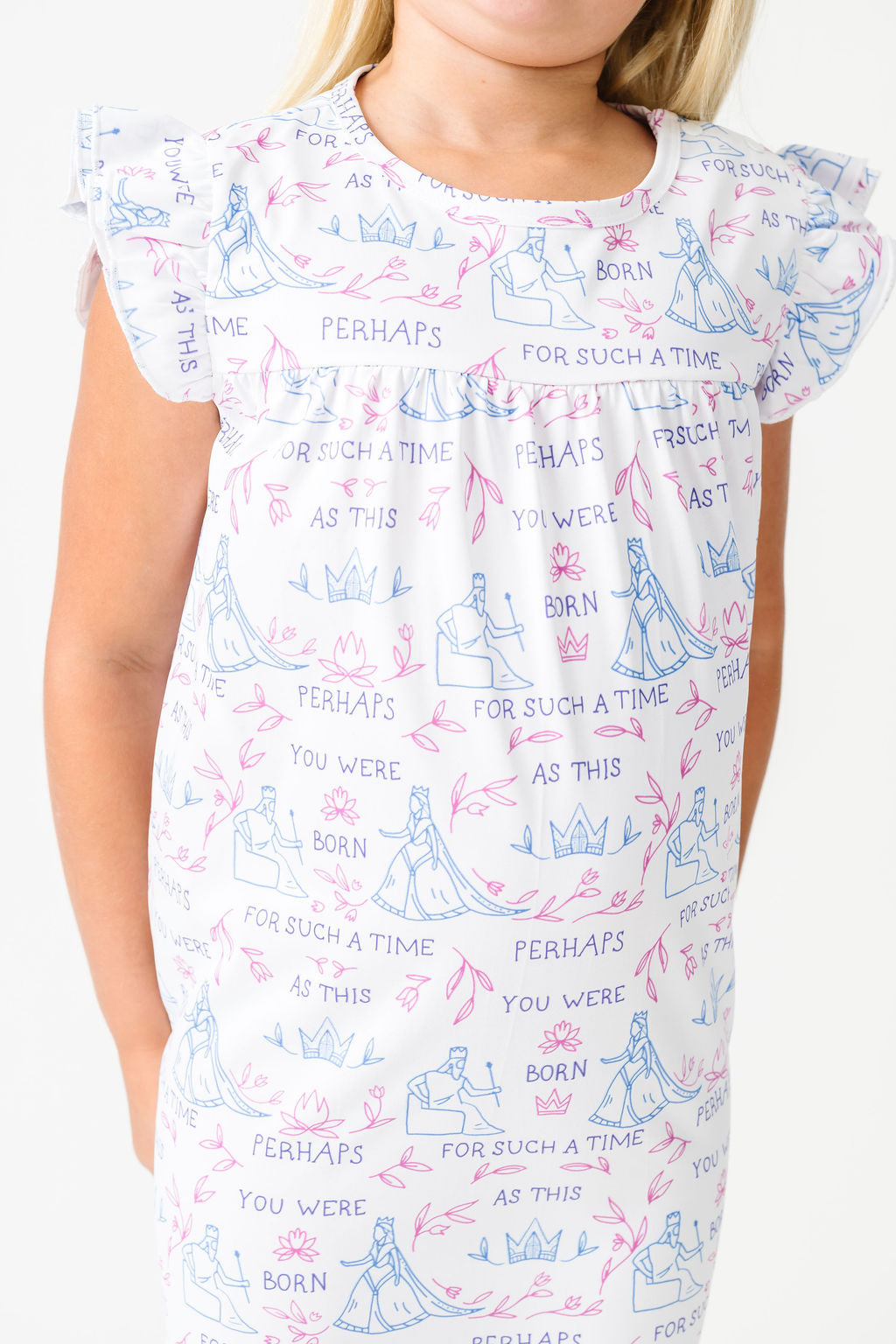 Queen Esther Pj Girls Nightgown Polyester