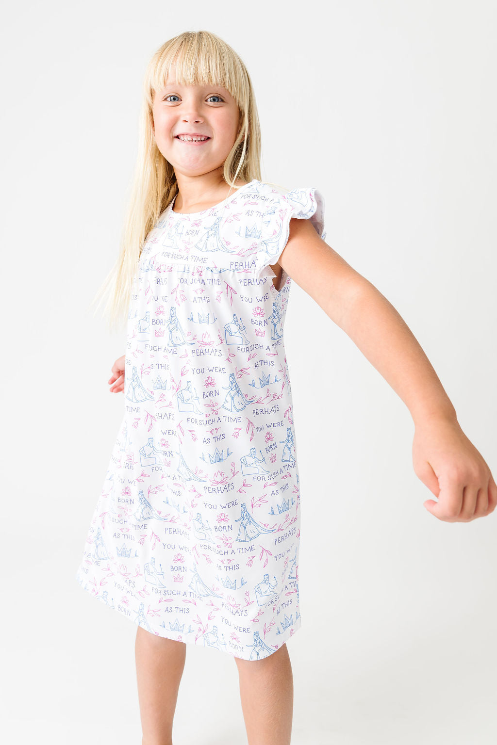 Queen Esther Pj Girls Nightgown Polyester