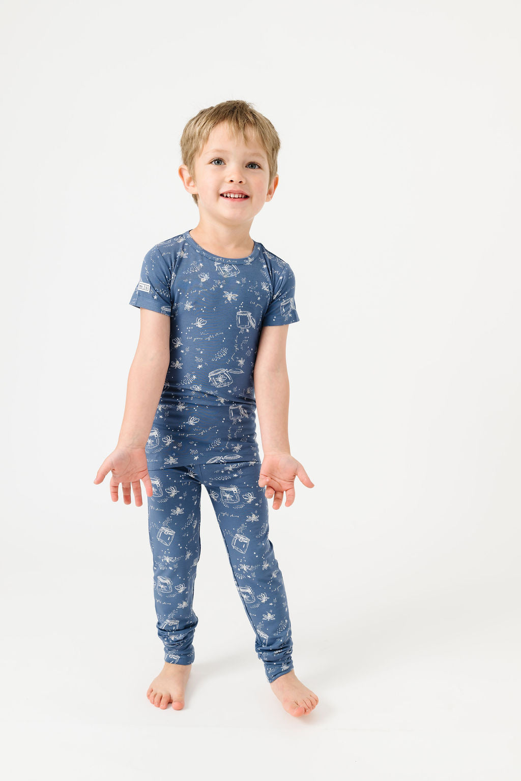 Let Your Light Shine Fireflies Pj Short Sleeve Set Bamboo