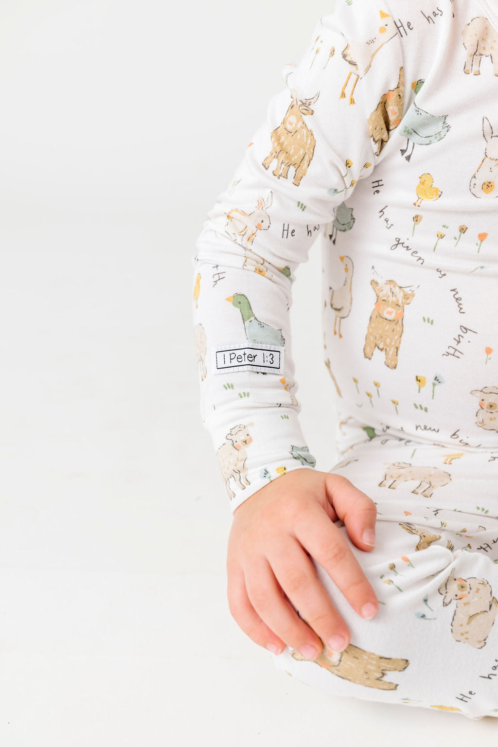 New Birth Pj Long Sleeve Set Bamboo
