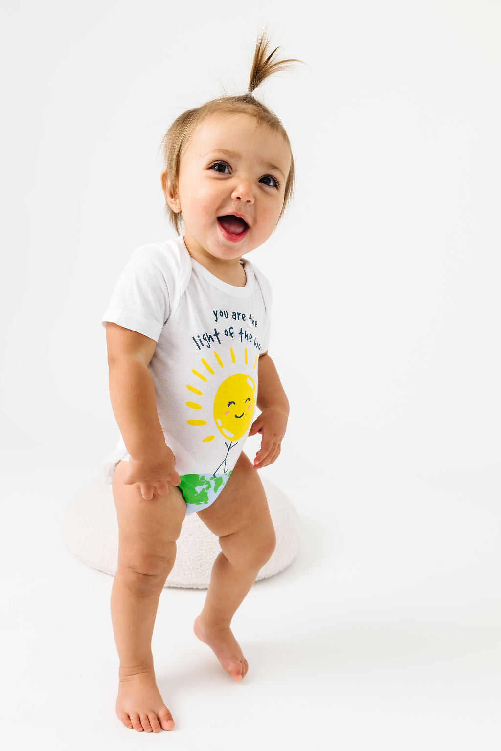 Baby Light Of The World Bodysuit Cotton | Short Sleeve