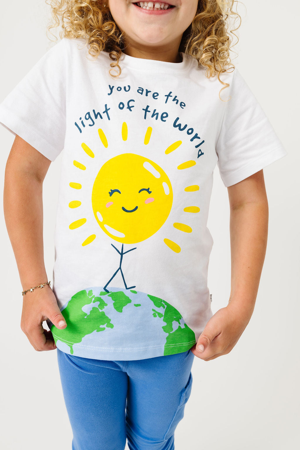 Light Of The World Short Sleeve T-shirt Cotton