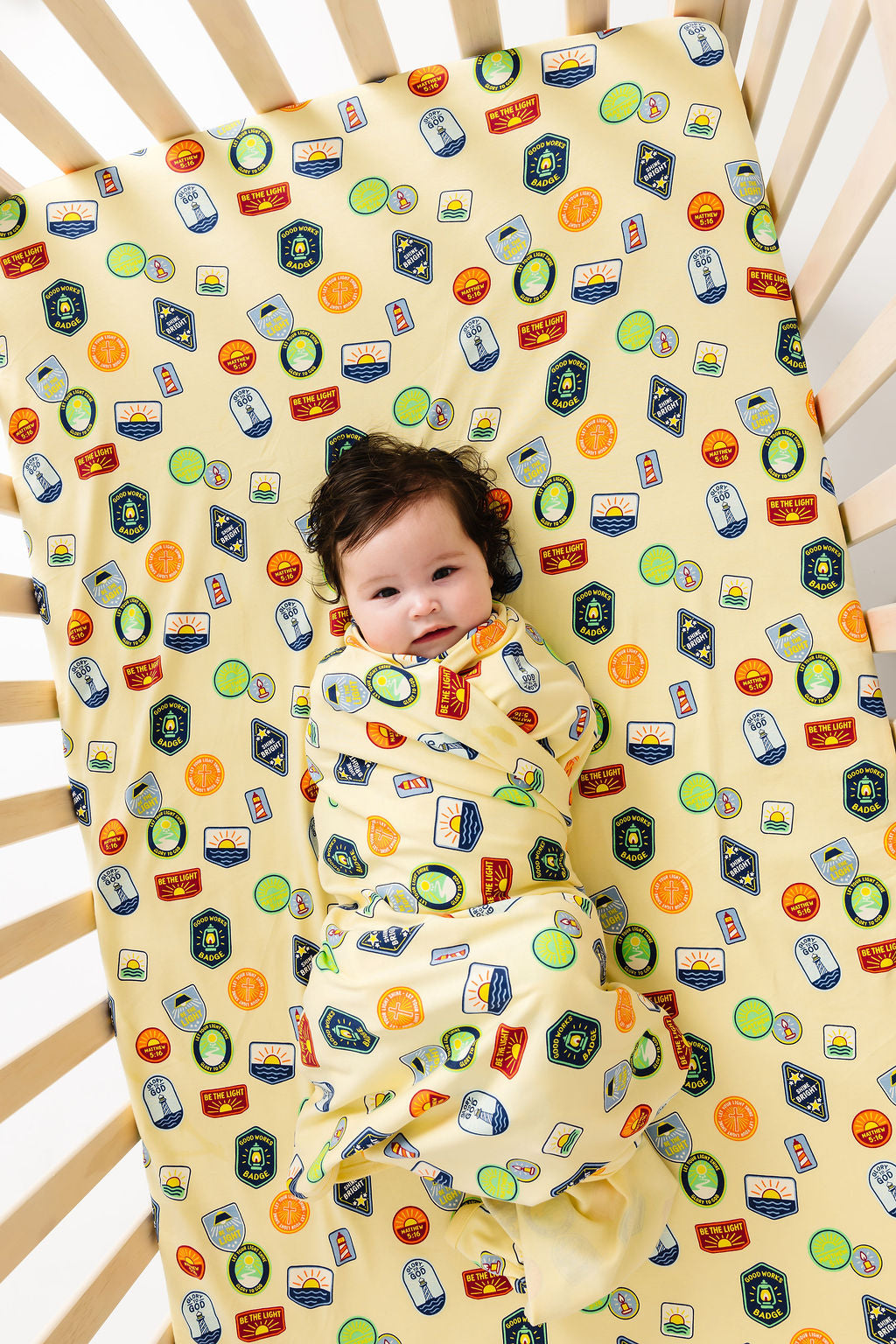 Be The Light Badges Bedsheet Cotton