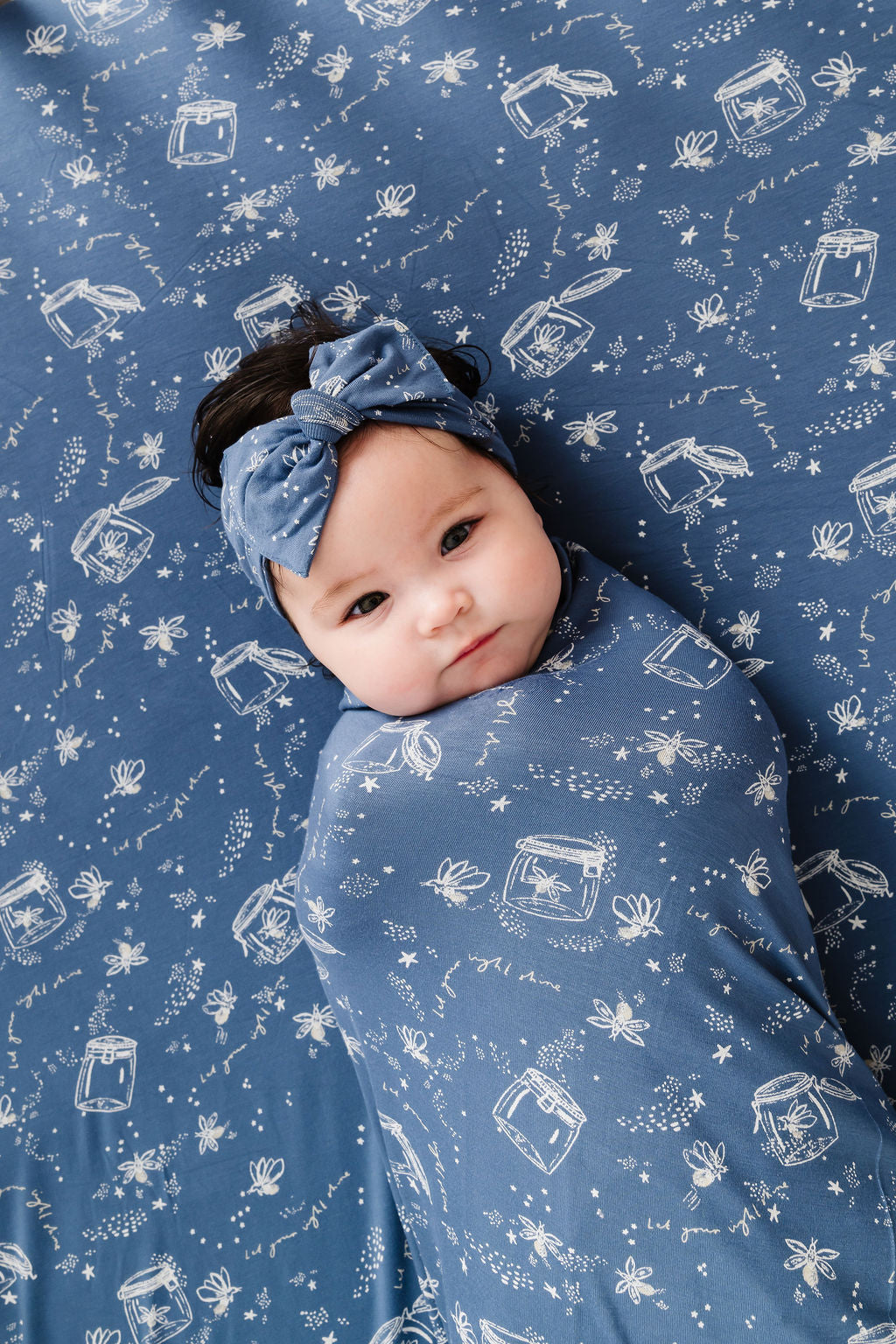 Let Your Light Shine Fireflies Swaddle Bamboo