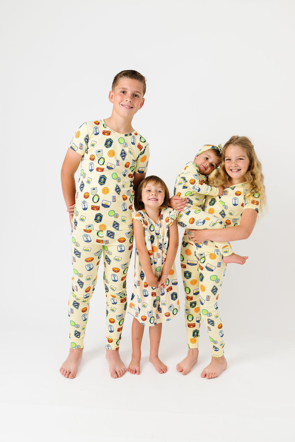 Be The Light Badges Pj Short Sleeve Set Cotton
