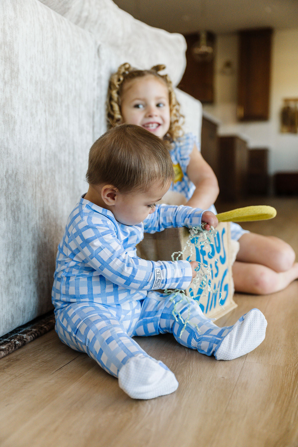 The Risen Son Pj Footed Onesie Bamboo