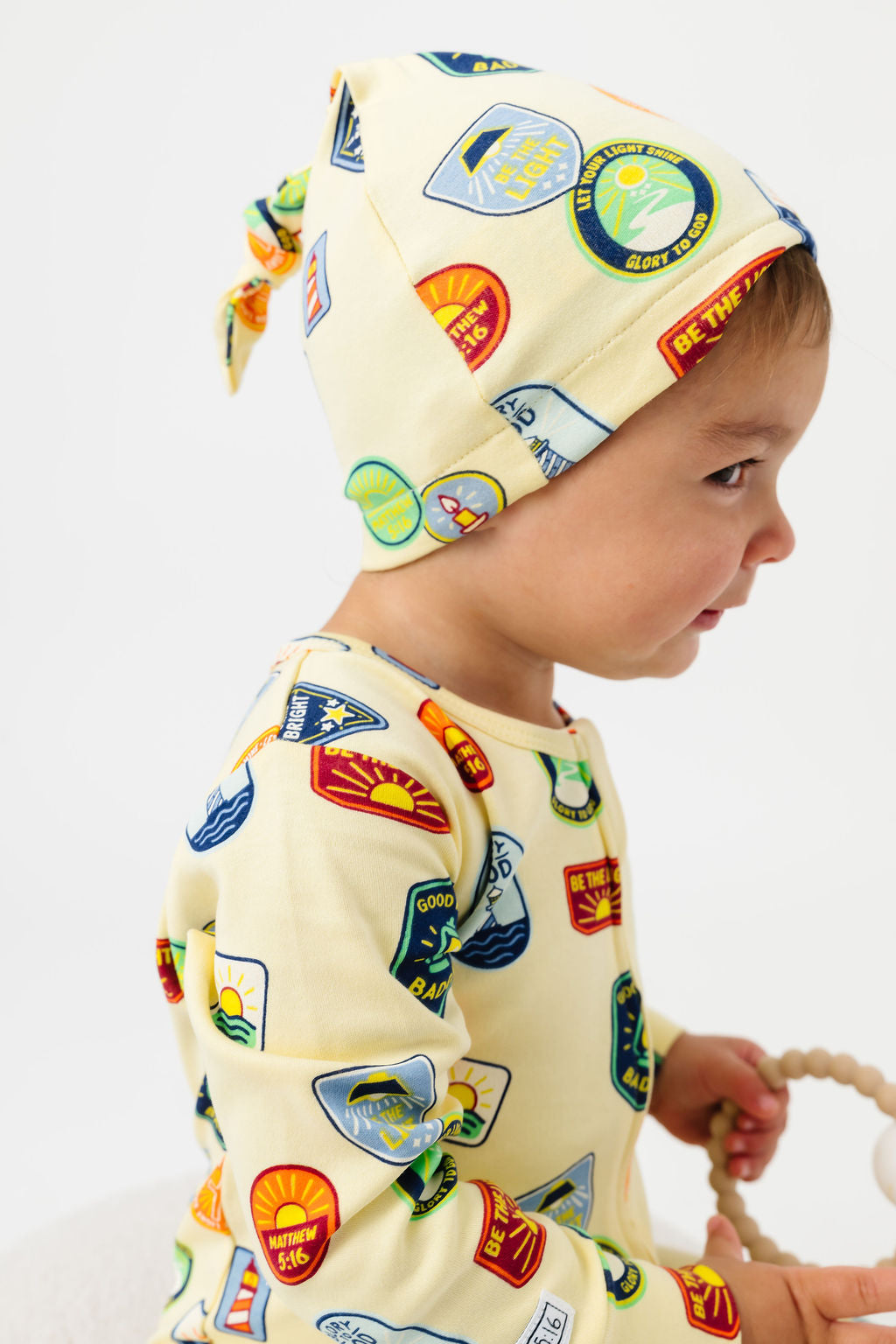 Be The Light Badges Knotted Hat Cotton
