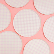 Pink Gingham Plate