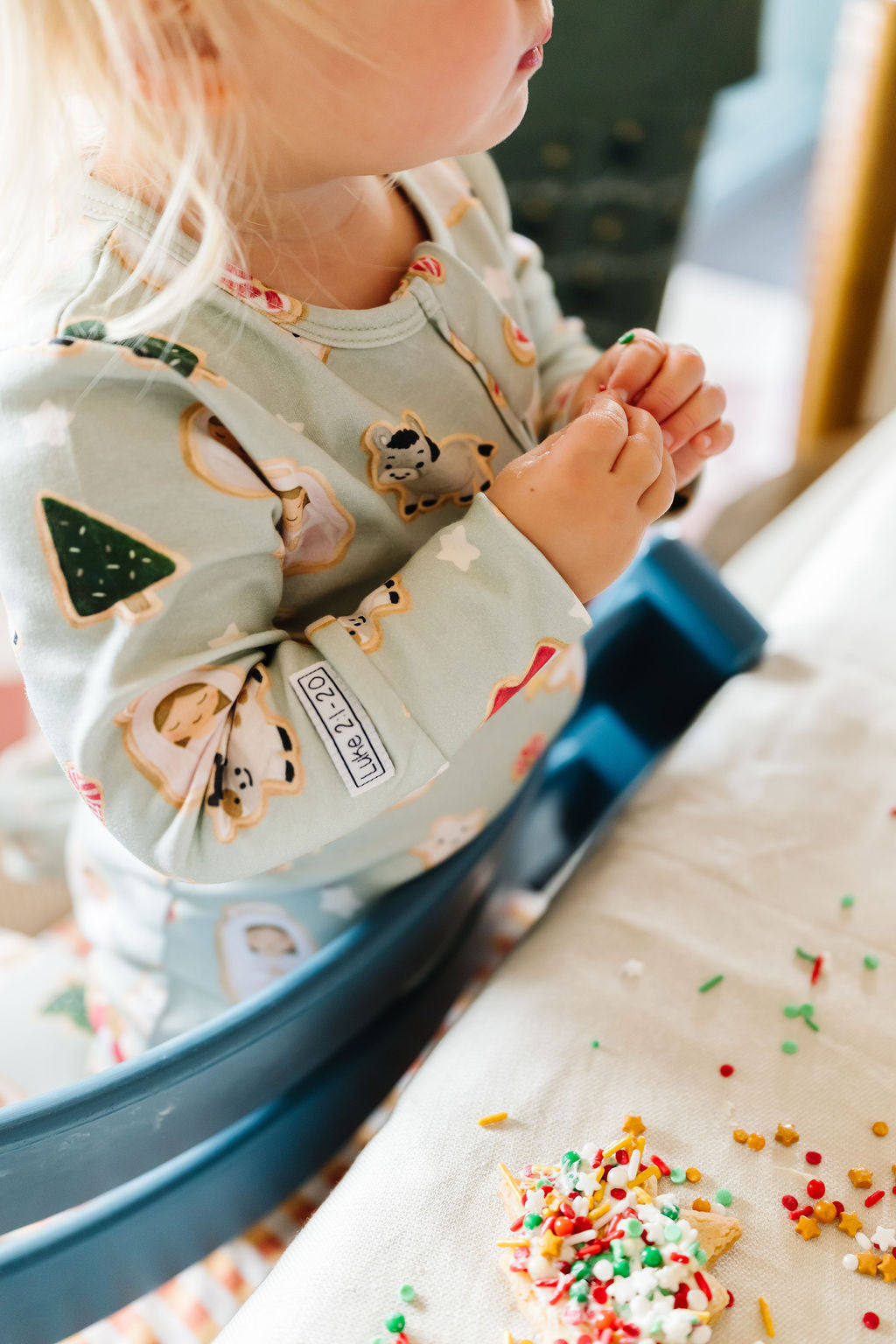 Gingerbread Jesus Pj Footed Onesie Cotton