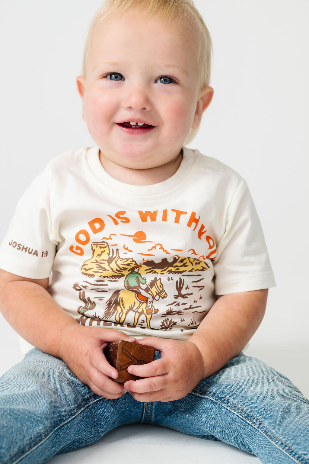 Baby God Is With You T-shirt Cotton | Short Sleeve
