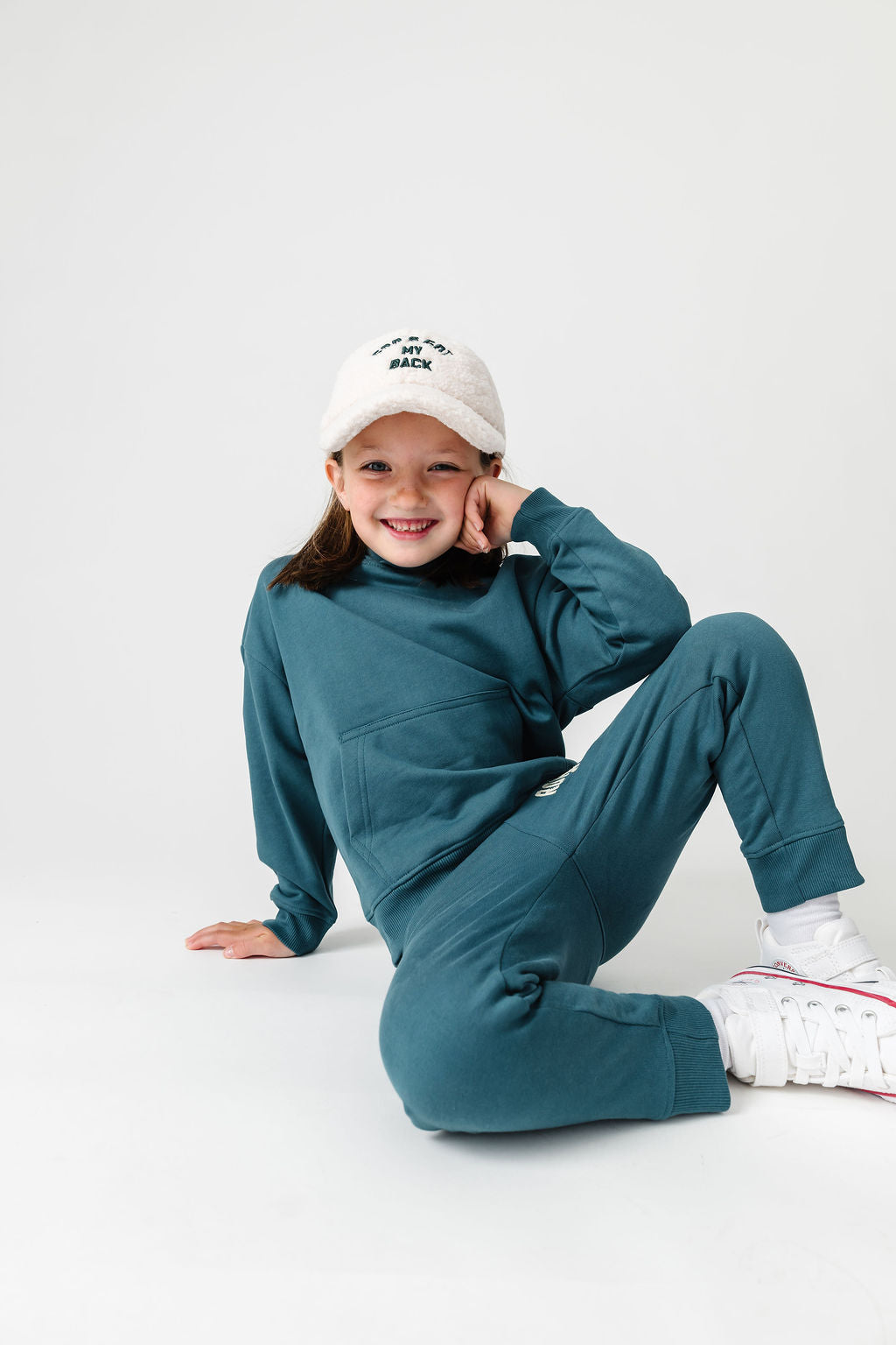God's Got My Back Teal Fleece Jogger