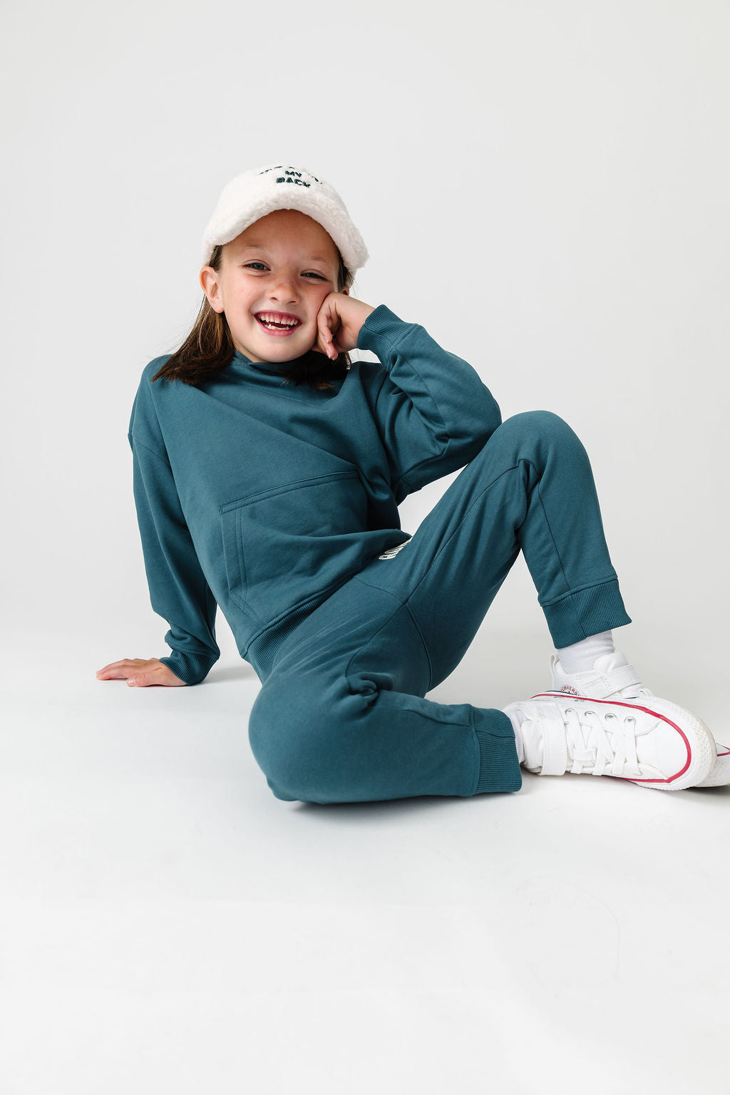 God's Got My Back Teal Fleece Hoodie