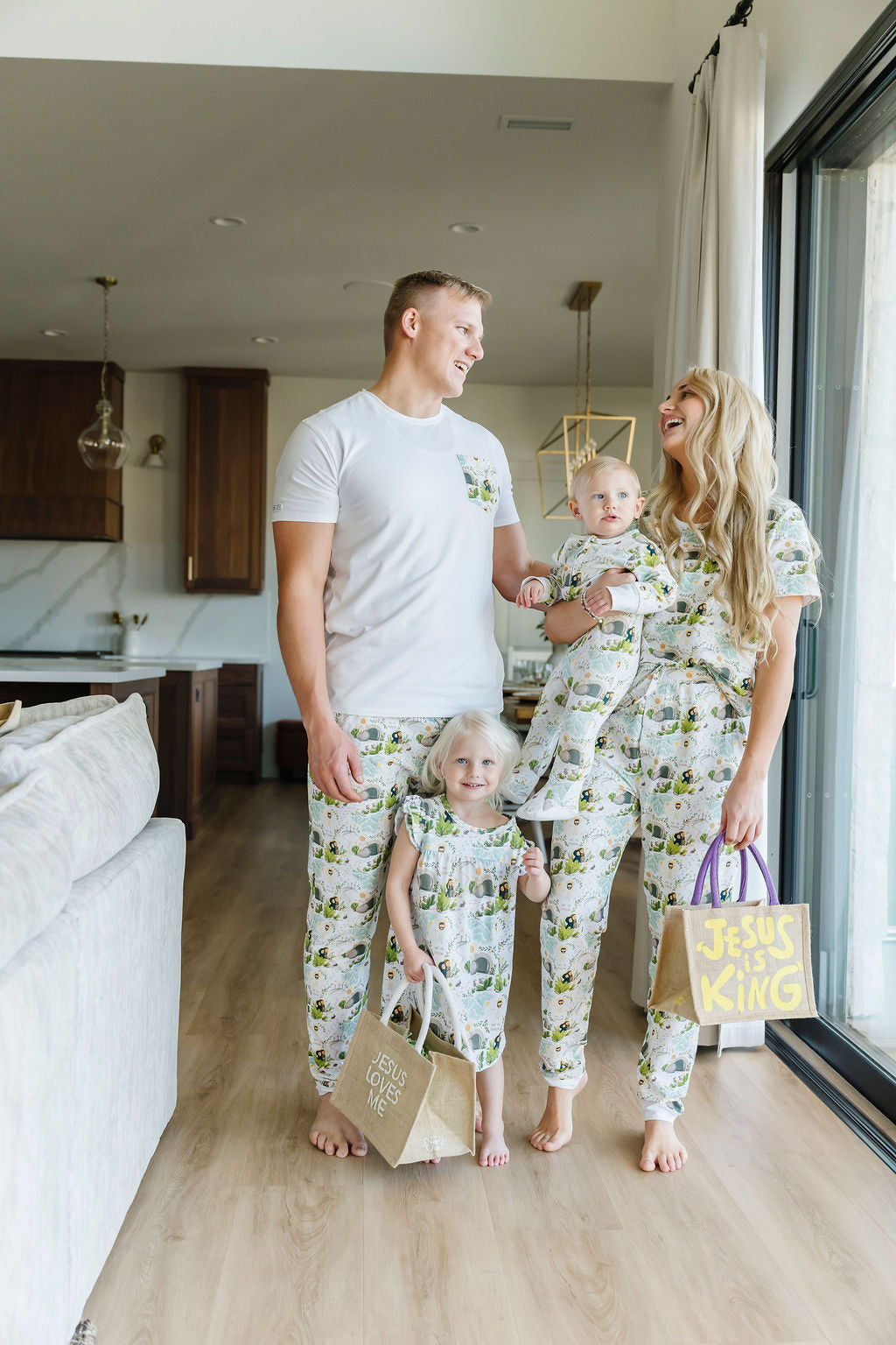 He Is Risen Men's Pj Set Cotton