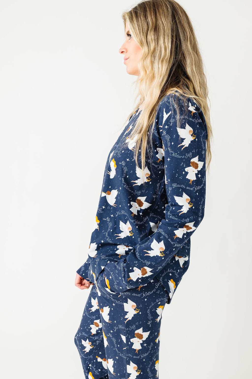 Heaven & Nature Sing Pj Womens Long Sleeve Jogger Set Cotton