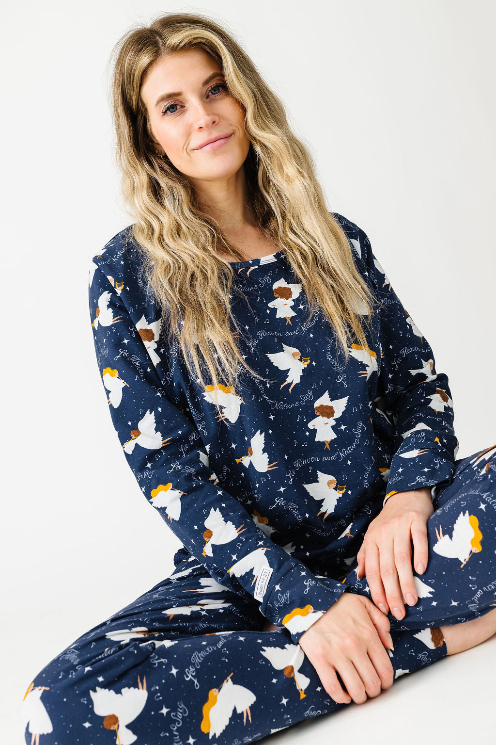 Heaven & Nature Sing Pj Womens Long Sleeve Jogger Set Cotton