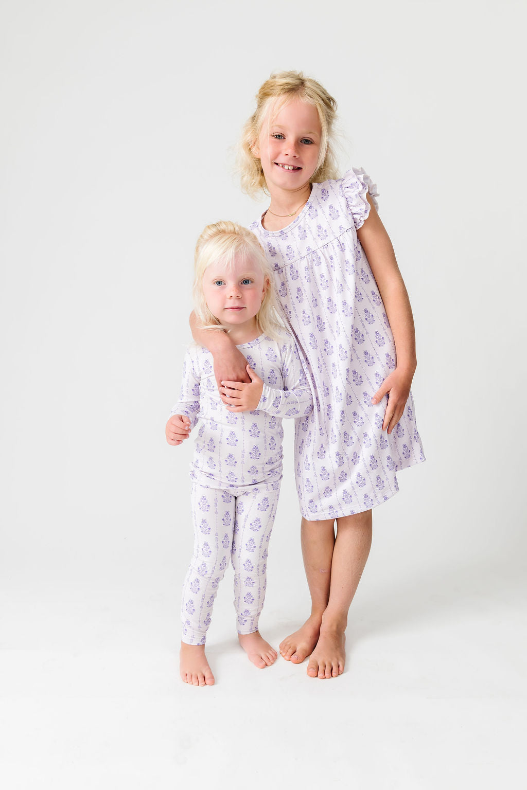 God Is With You Floral Pj Girls Nightgown Polyester