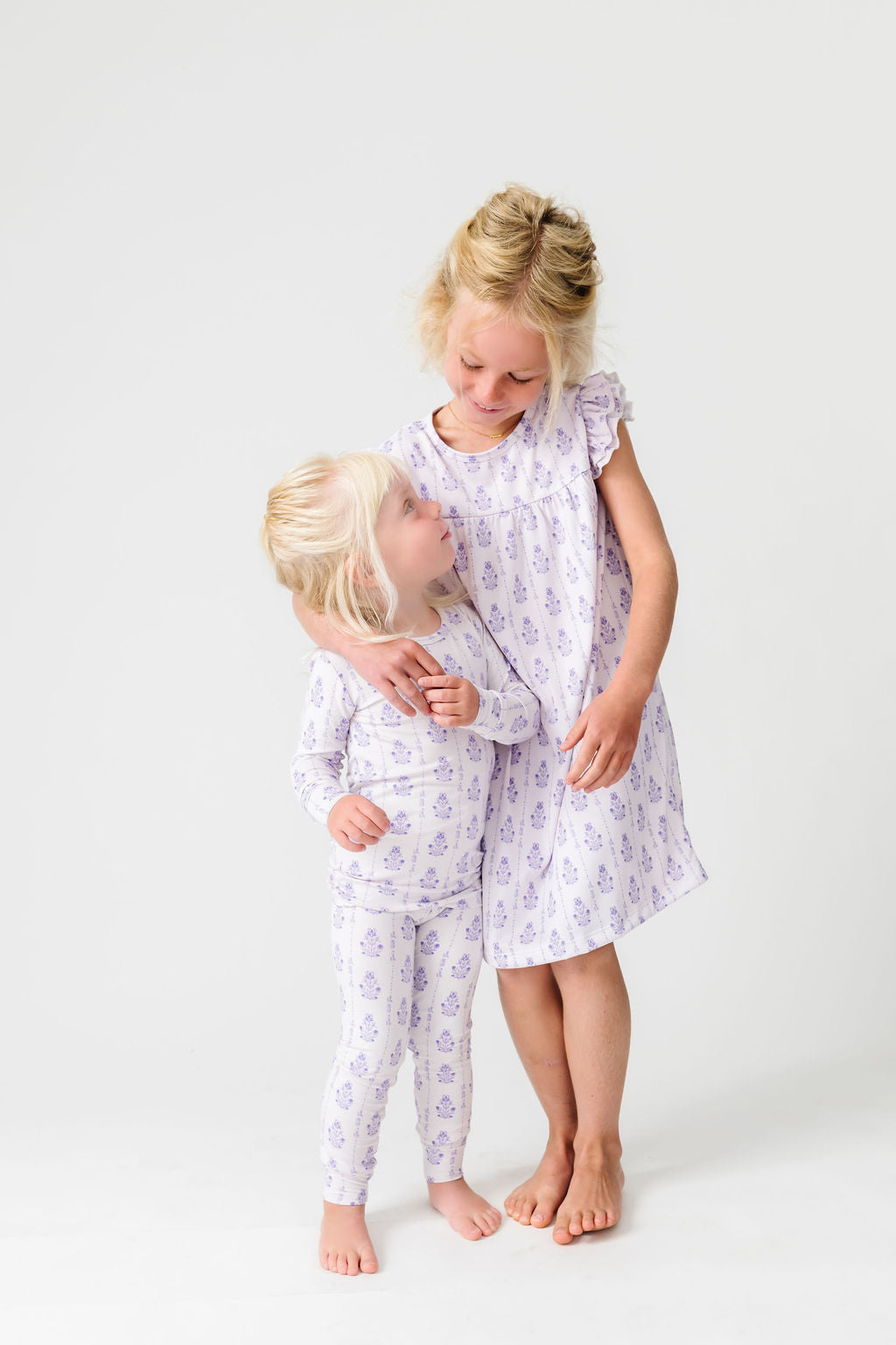 God Is With You Floral Pj Long Sleeve Set Bamboo