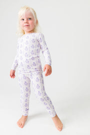 God Is With You Floral Pj Long Sleeve Set Bamboo