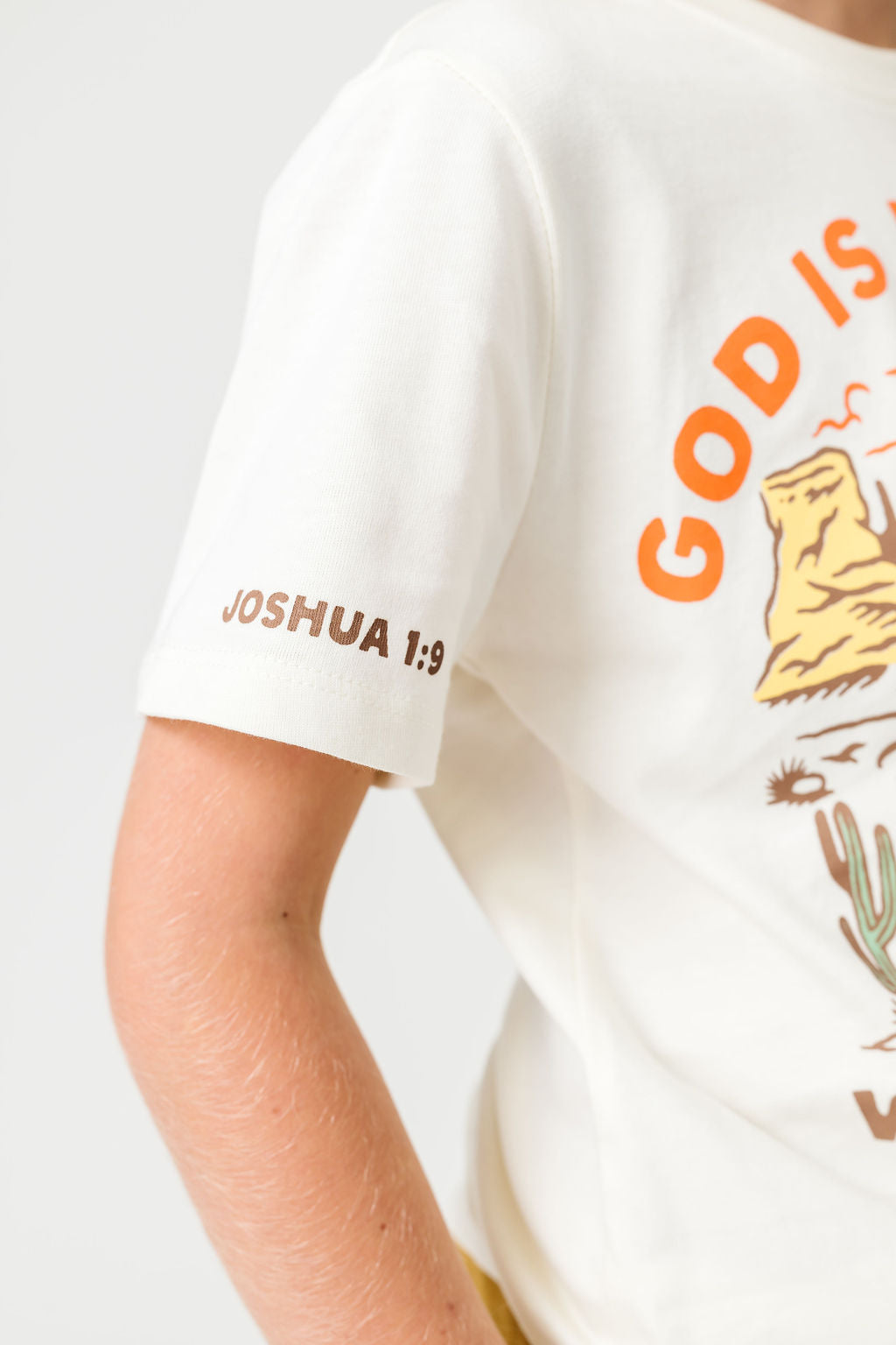 Kids God Is With You T-shirt Cotton | Short Sleeve