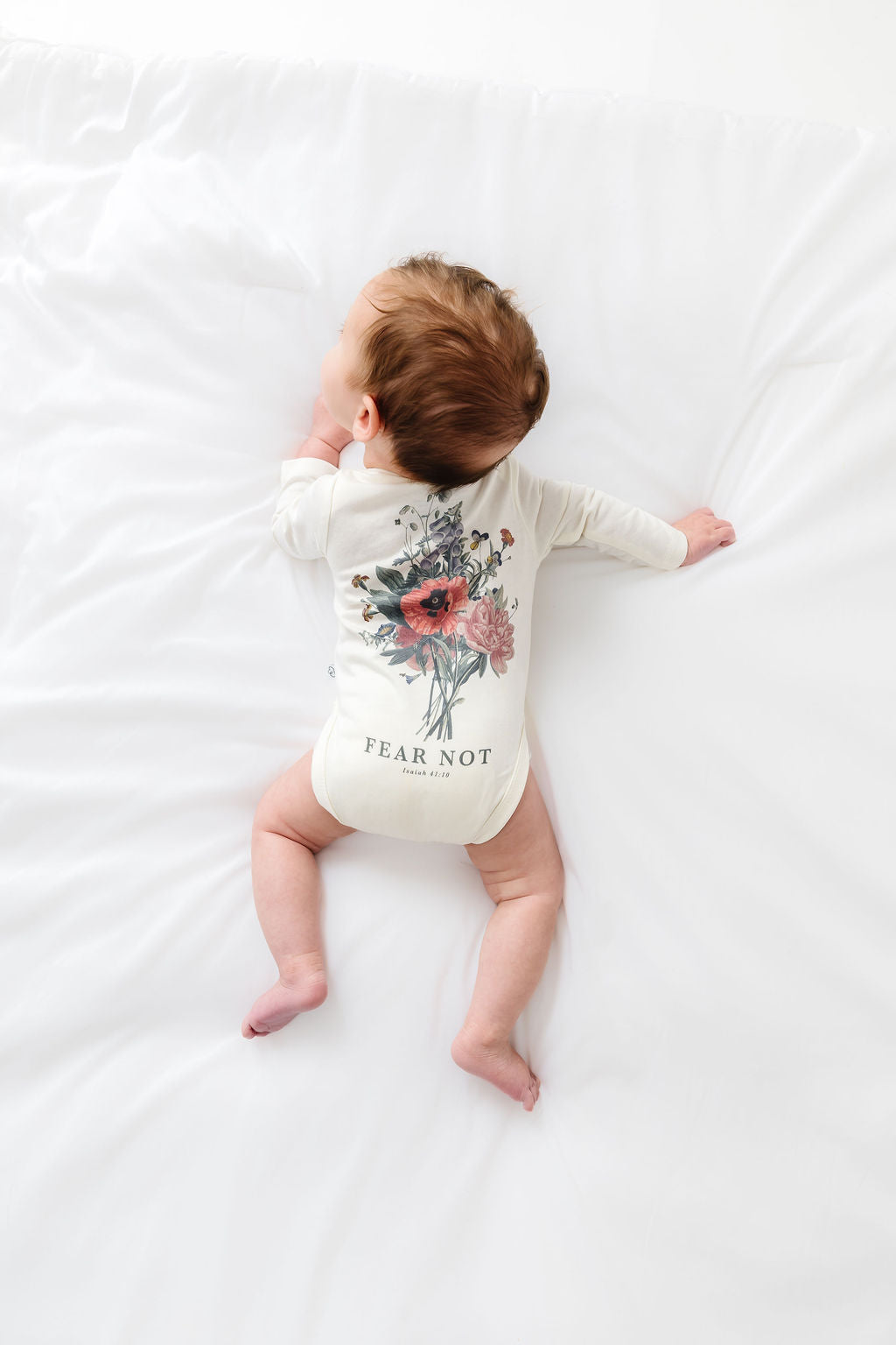 Baby Fear Not Floral Bodysuit Cotton | Long Sleeve