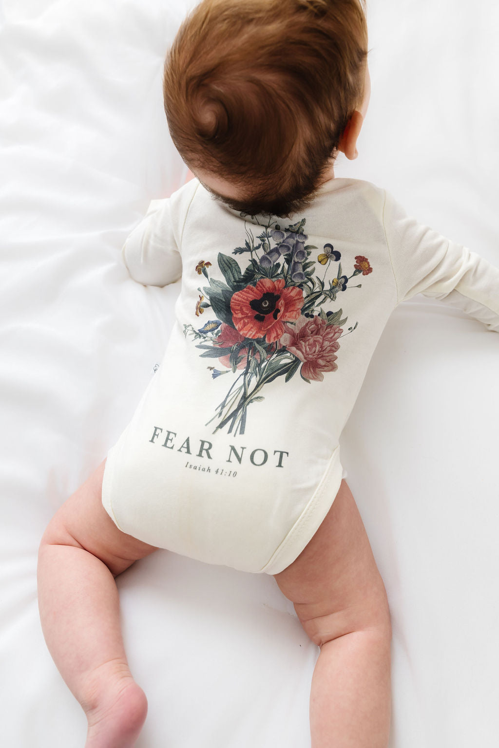 Baby Fear Not Floral Bodysuit Cotton | Long Sleeve