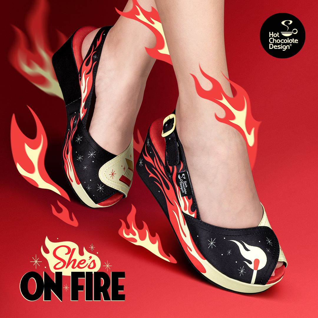 Chocolaticas® She's On Fire Women's Sandal