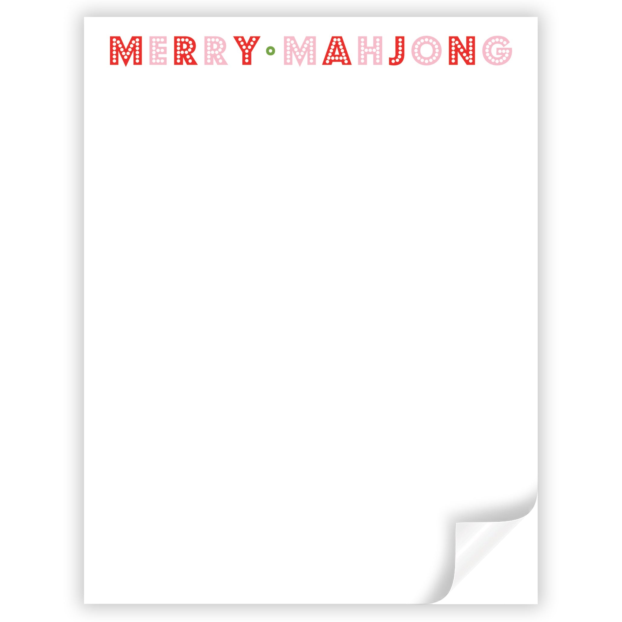 Merry Mahjong Notepad