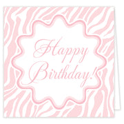 Pink Zebra Folded Note Set With Envelopes