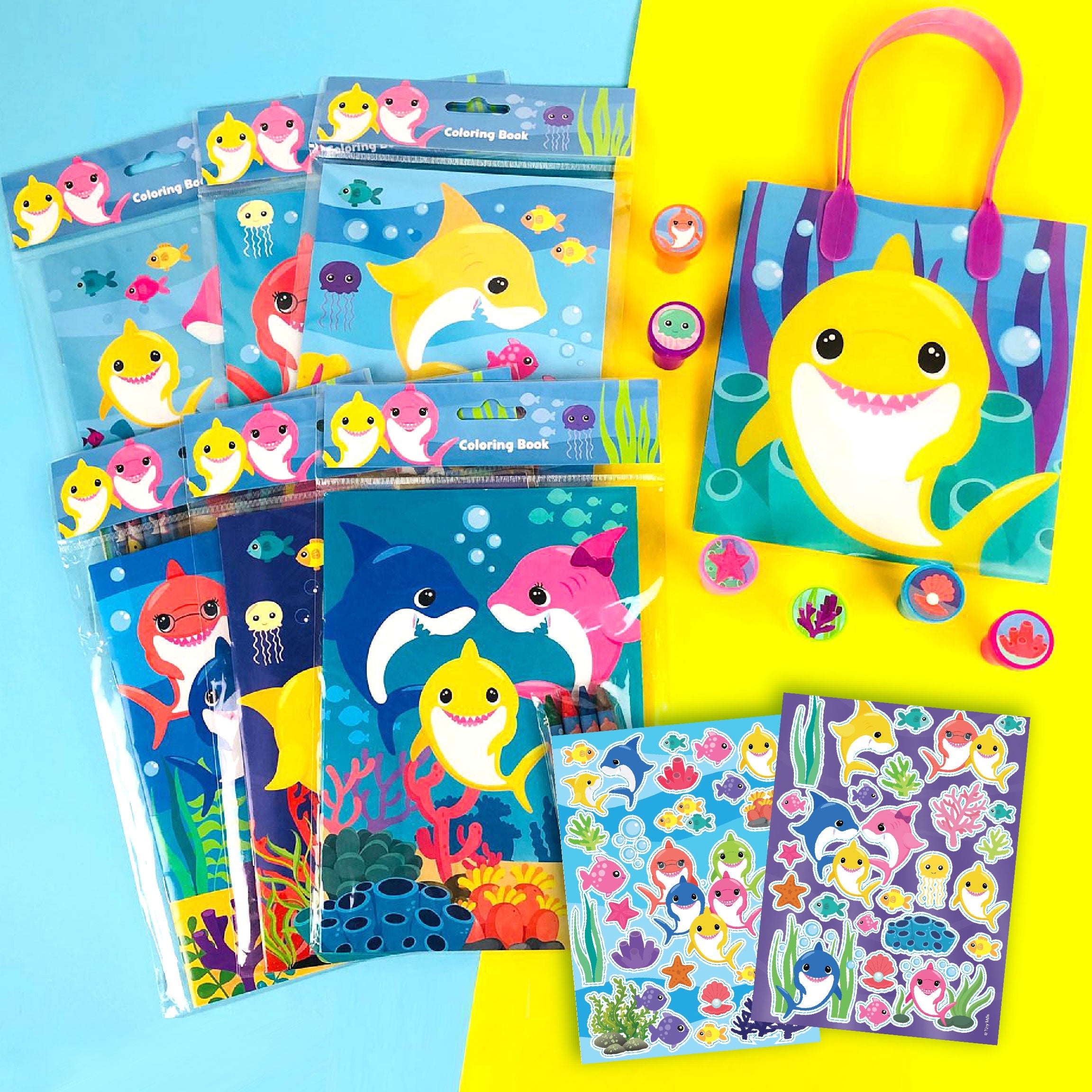 Shark Family Party Favor Bundle For 12 Kids