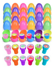 Easter Eggs With Shark Stampers - 36 Pack