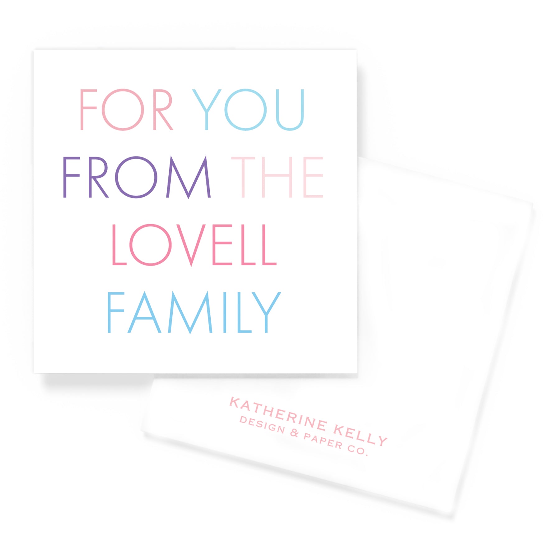 A Gift For You Cotton Candy Enclosure Card