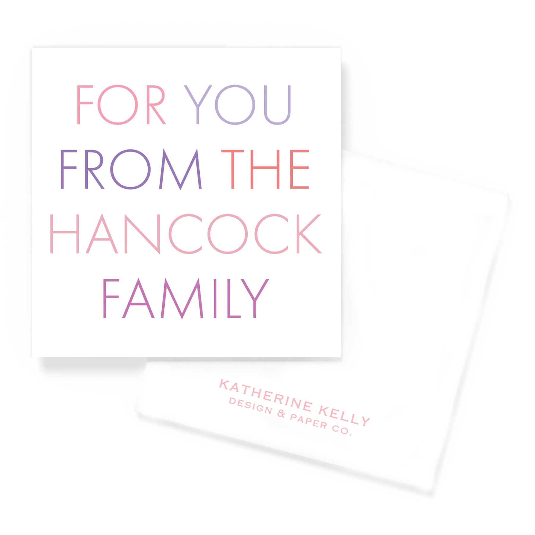 A Gift For You Purple-ish Enclosure Card