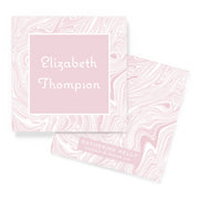 Pink Marbled Enclosure Card