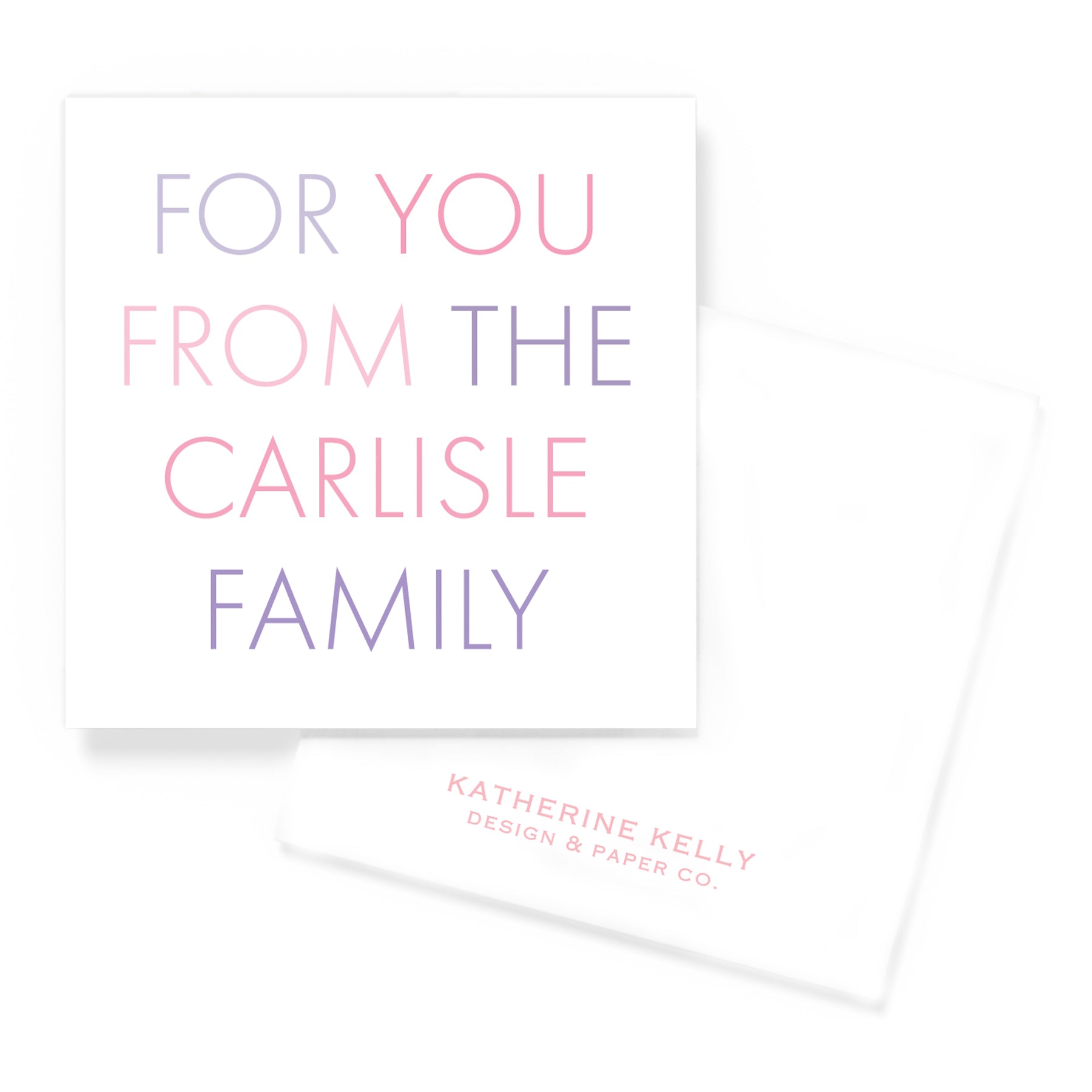 A Gift For You Lovey Enclosure Card