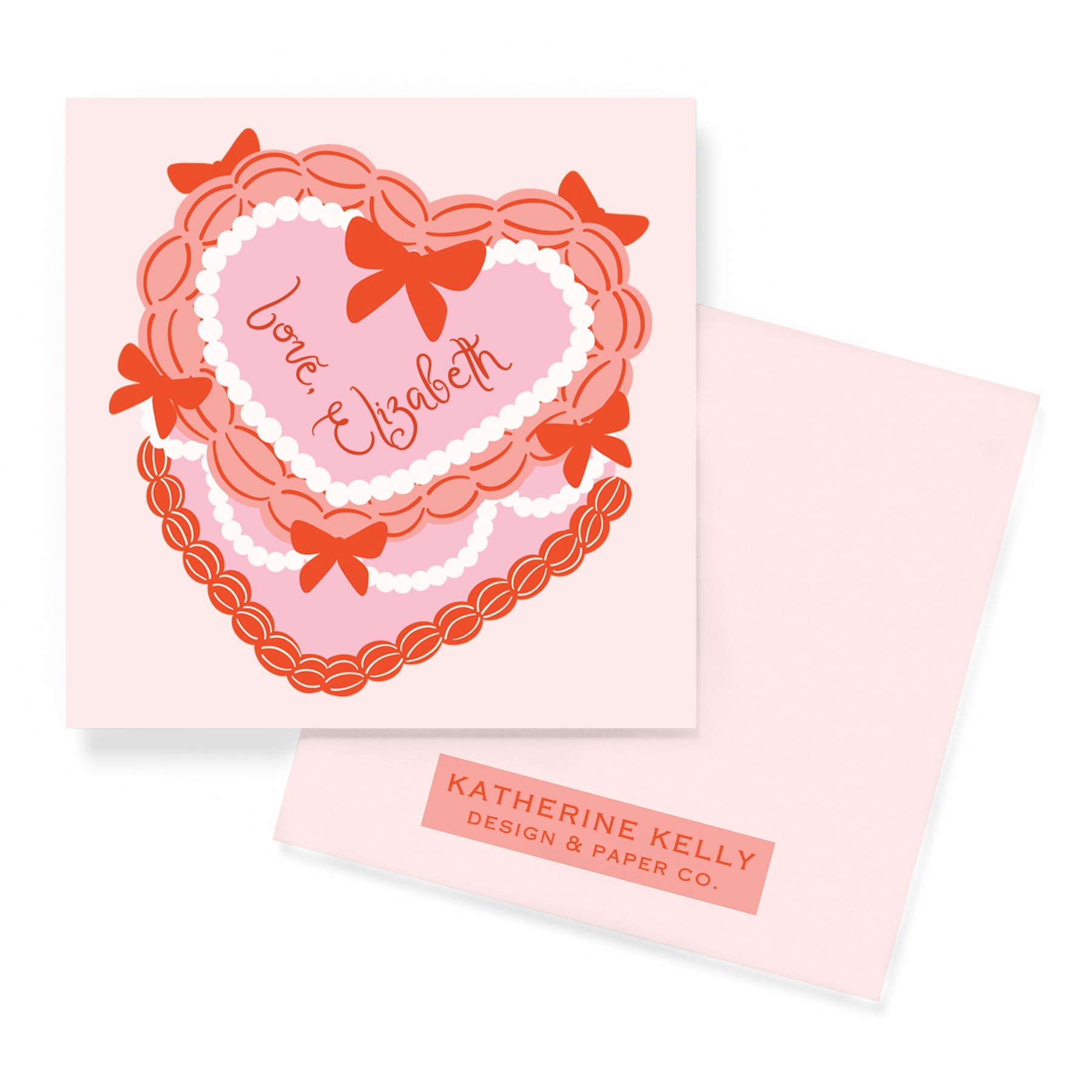 Coquette Cake Enclosure Card