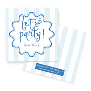Blue Doodly-doo Enclosure Card
