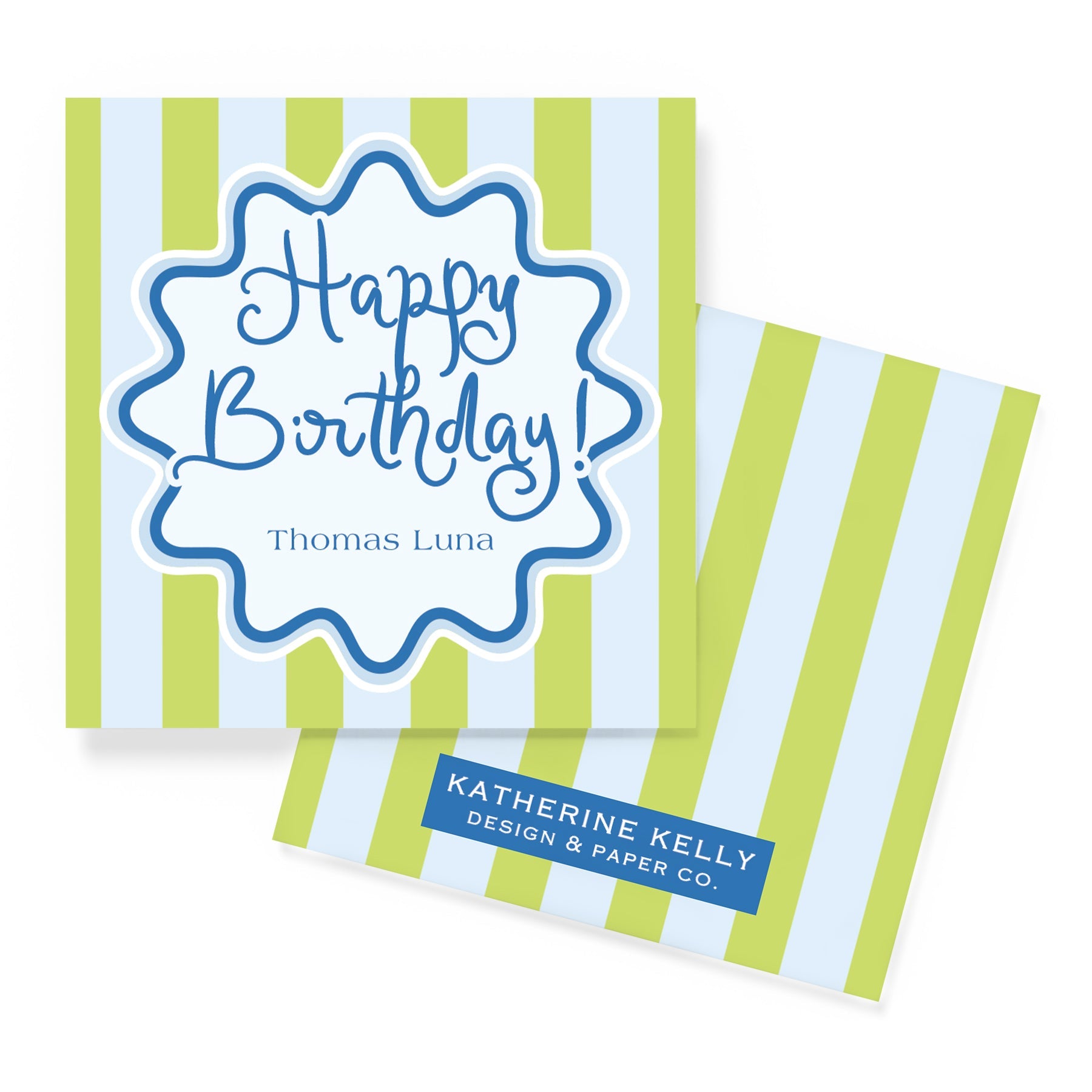 Lime Doodly-doo Enclosure Card