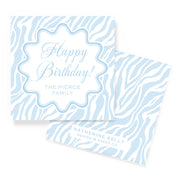 Blue Zebra Enclosure Card