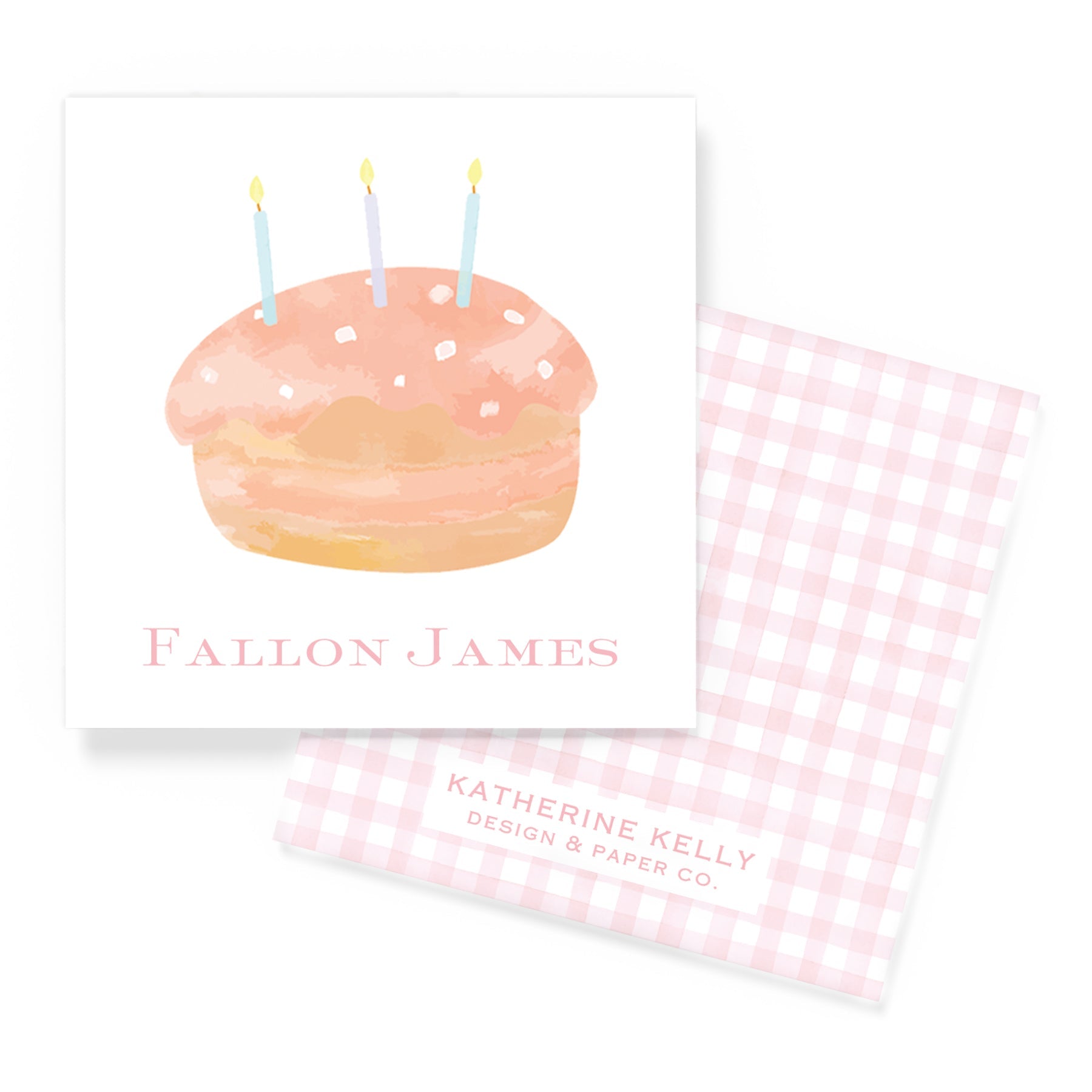 Pink Birthday Cake Ii Enclosure Card