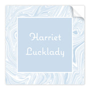 Blue Marbled Stickers