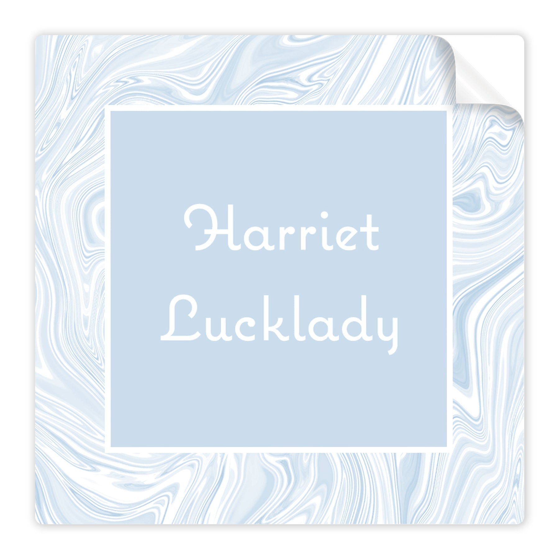 Blue Marbled Stickers