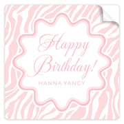 Pink Marbled Stickers