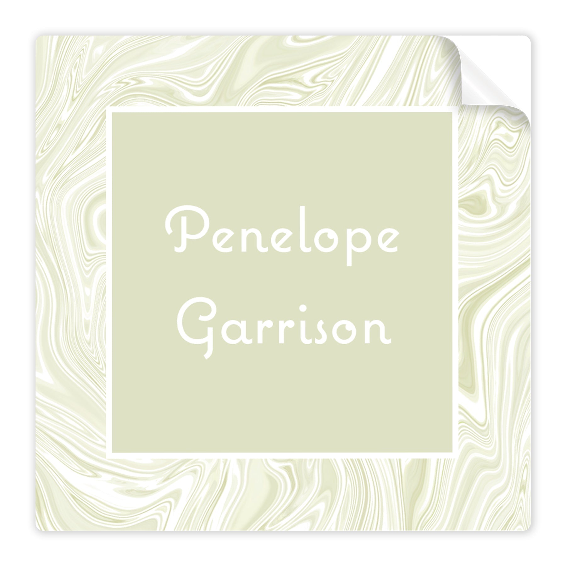 Sage Marbled Stickers