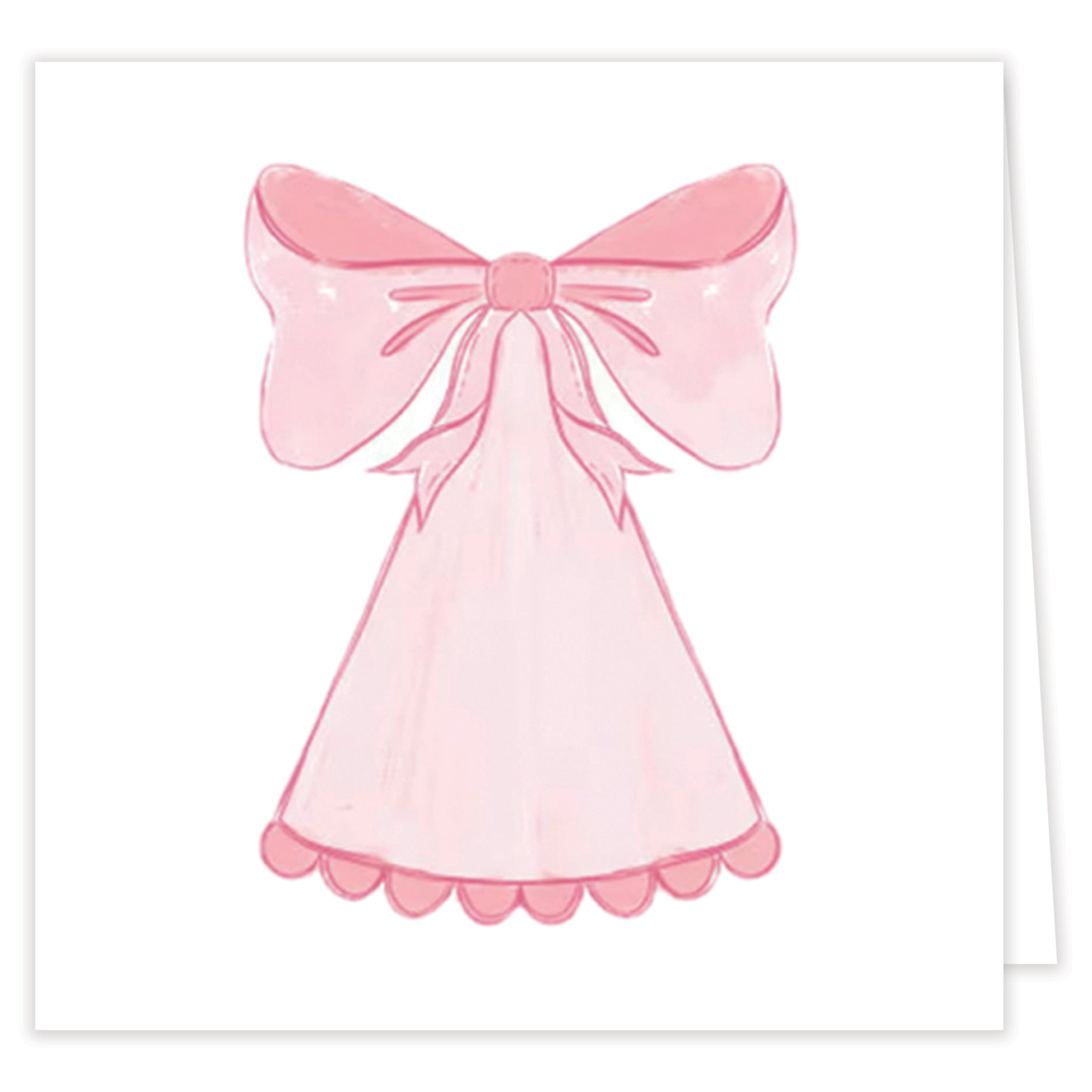 Pink Party Hat Folded Note Set With Envelopes