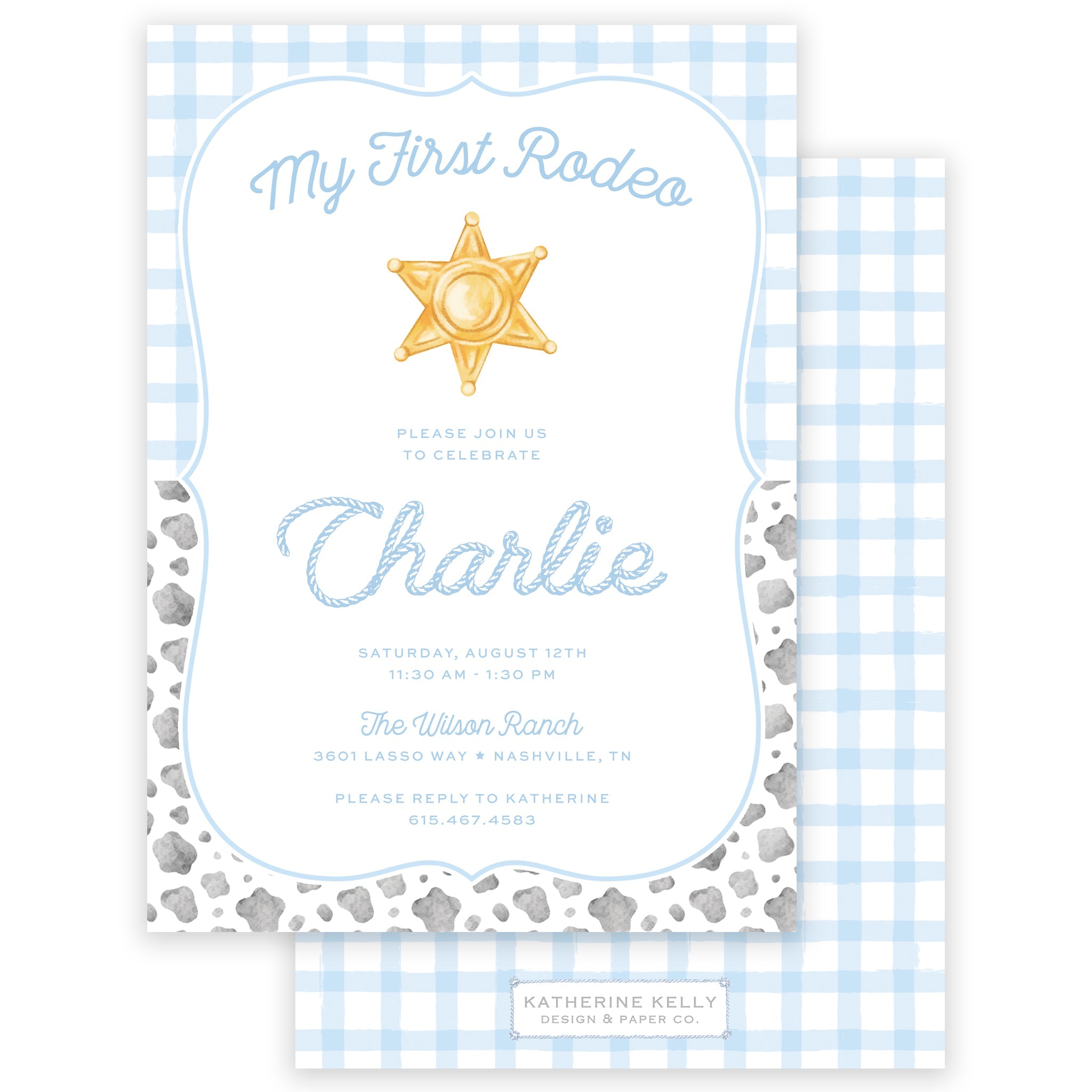 Rodeo Birthday Invitation