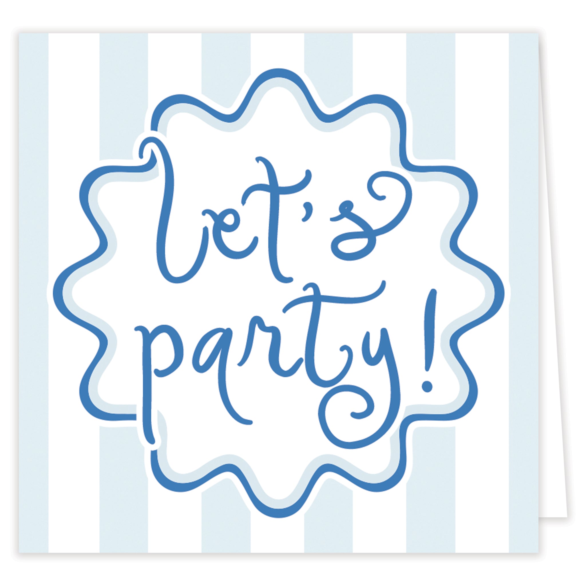 Blue Doodly-doo Folded Note Set With Envelopes